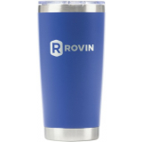 Rovin Stainless Steel Cup with Push Lid 590ML Blue