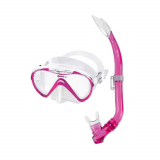 Mares Seahorse Junior Dive Mask and Snorkel Set Pink/Clear