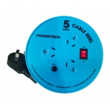 Powertech 3 Way Round Powerboard with 5m Extension Cord