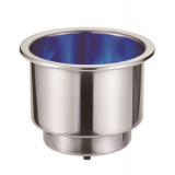 Stainless Steel Can Holder with Blue LEDs