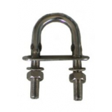 Cleveco Stainless Steel U-Bolt with Nuts and Plate 10x90mm