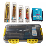 Ocean Angler Slow Jig Slider Lure Pack with Tackle Box
