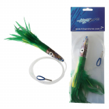 H2O Pro Mean Machine Abalone Feather Albacore Tuna Lure 17cm - Rigged