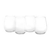 Tritan Shatterproof Stemless Wine Glass 20oz 4 Pack