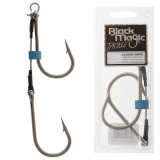 Black Magic Twin Hook Shackle Rig for Game Lures - Closed Gape