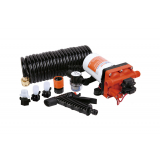 Seaflo 42 Series Washdown Pump Kit with 7.5m Coiled Hose 15LPM 24V