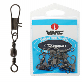 VMC Barrel Swivels with Interlock Snap 1-3kg Size 12 Qty 12