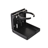 Adjustable Folding Drink Holder Black