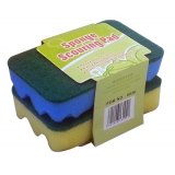 Sponge Scouring Pad 2pc Pack