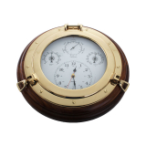 Marine Clock Weather Station - Barometer / Thermometer / Hygrometer / Inclinometer