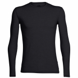 Icebreaker Merino Anatomica Mens Long Sleeve Shirt Black S