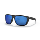 Costa Ferg XL Blue Mirror 580G Polarised Sunglasses Matte Black