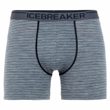 Icebreaker Merino Anatomica Mens Boxers Grey Stripe L