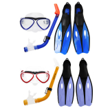 Kids/Youth Silicone Mask Snorkel and Fins Set