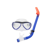 Aropec Kids Silicone Mask and Snorkel Set Transparent Blue