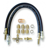 Trojan Stainless Steel Single Axle with Banjo Fitting Hose Kit