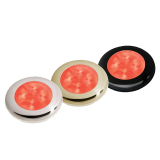 Hella Marine LED Round Courtesy Lamp Clear Lens Red