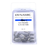 Precision Angling Stainless Steel Thimble Qty 10