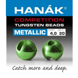 HANAK Competition METALLIC+ Tungsten Beads Green Qty 20