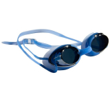 Aqualine Metallix Mirrored Lens Swimming Goggles Blue