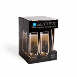 Everclear Tritan Stemless Champagne Glass 266ml Qty 4
