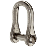 Ronstan RF151 Standard D-Shackle Slotted Pin 1/4inch 22mm L x 14mm W