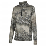 Ridgeline Micro Lite Womens Half Zip Long Sleeve Top Excape Camo