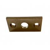 Polished Brass Flat Rowlock Plate 10mm