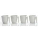 Stacking Mugs Soft White - 4 Piece Set