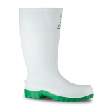 Bata Safemate Non-Slip Steel Toe Gumboots White/Green