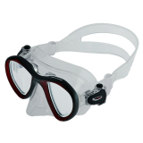 Neptune Titan Adult Dive Mask Red