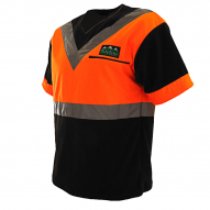 Buy Ridgeline Forestry Spec Hi-Viz Fleece T-Shirt Black/Orange