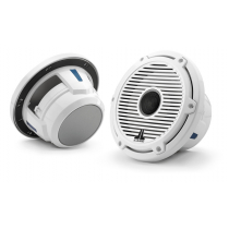 JL Audio M6-770X-C-GwGw 7.7in Marine Coaxial Speakers Gloss White Trim Ring/Classic Grille