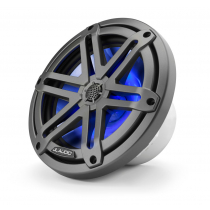 JL Audio M3-770X-S-Gm-i 7.7in Marine Coaxial Speakers with RGB LED Lighting Gunmetal Sport Grilles