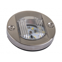 Stainless Transom LED Stern Light 75mm - Round Flush