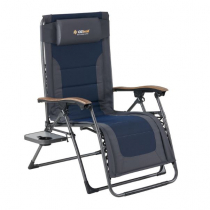 OZtrail Sun Lounge Jumbo Recliner Chair with Side Table