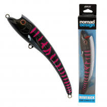 Nomad Design Maverick Topwater Lure 230mm 135g Black Pink Mackerel