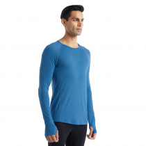 Icebreaker Merino 150 Zone Mens LS Crewe Top Blue