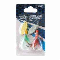 Jarvis Walker Crystal Creek Spinner Lure Pack 7g Qty 2