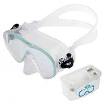 Aropec Single Lens Frameless Dive Mask Clear Silicone