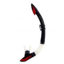 Neptune Argon Silicone Dive Snorkel Clear/Red