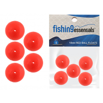 Fishing Essentials Ball Float Red 18mm Qty 5