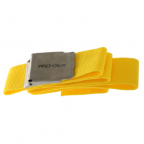 Pro-Dive Webbed Dive Weight Belt with Stainless Buckle 1.6m Fluoro Yellow