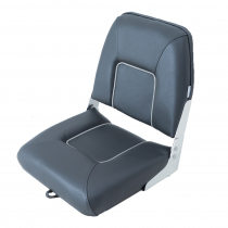 V-Quipment First Mate Deluxe Folding Seat Grey with Light Grey Seams