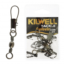 Kilwell Snap Swivels Size 3/0 38-45kg Qty 2