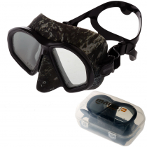 Mares Sealhouette Adult Spearfishing Dive Mask Camo/Black