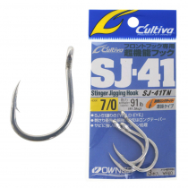 Owner Cultiva SJ-41 Stinger Jigging Hooks 7/0 Qty 3