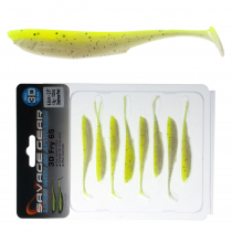 Savage Gear 3D Fry Loose Body Soft Bait Yellow Chartreuse Qty 8