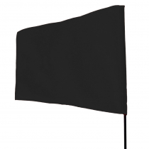 Seahorse Flag on Pole Black