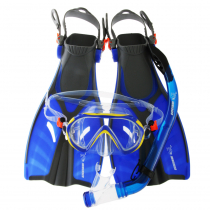 Immersed Waterborne Junior Dive Mask Snorkel and Fins Set S/M